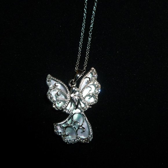 Michael Anthony Jewelry - Michael Anthony Sterling Silver Angel Pendant w/Chain